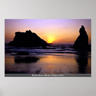 Bandon Beach, Bandon, Oregon, USA Poster