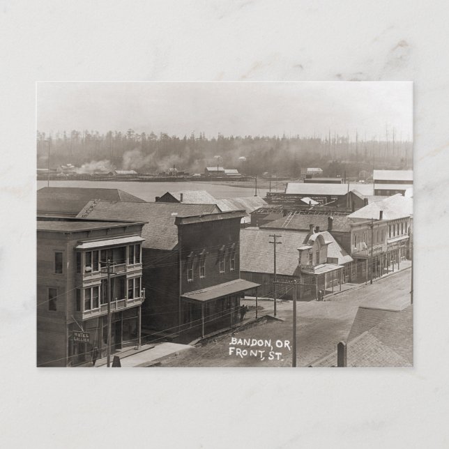 Bandon OR Circa 1900 Postkarte (Vorderseite)