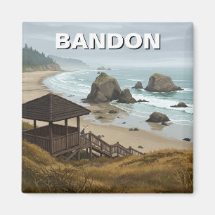 Bandon Oregon Küstenreise Magnet