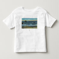Bandon Strand-Ansicht des Gesichts-Felsens, der