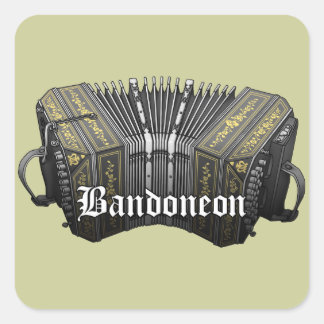 Bandoneon Quadratischer Aufkleber