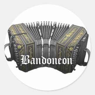 Bandoneon Runder Aufkleber