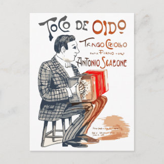 Bandoneon Tango Postkarte
