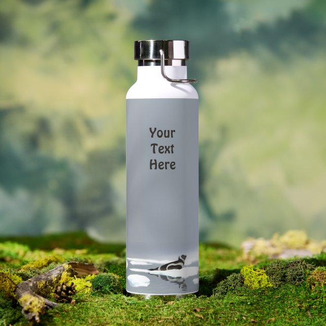 Bandrobbe auf Eis Trinkflasche (Außenbereich (gedreht))