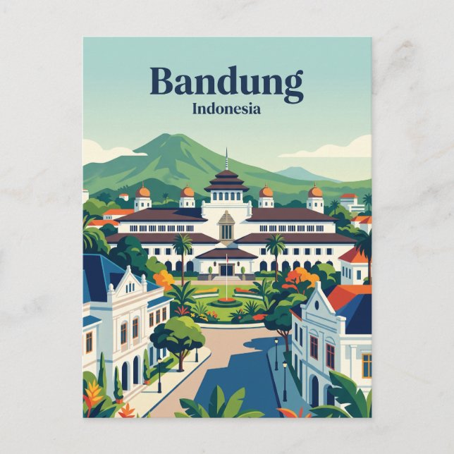Bandung, West Java Indonesien Postkarte (Vorderseite)
