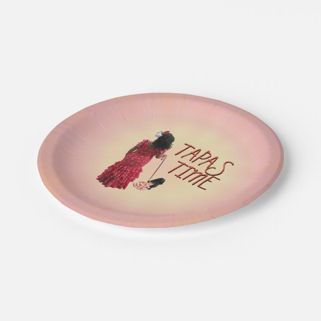 Bandzeit Pappteller (Schrägansicht)