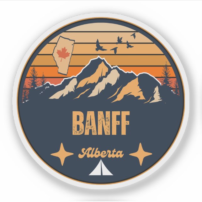Banff, Alberta Aufkleber (Vorderseite)
