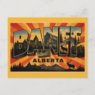 Banff Alberta Bergparadies Postkarte