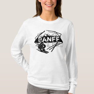 Banff Alberta Canada Ski Hoodie T-Shirt