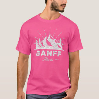 Banff Alberta Canada Vintage Hiking Retro Design T-Shirt