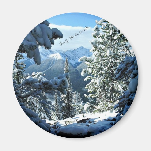 Banff, Alberta, Kanada - Schneedecke Magnet (Vorne)