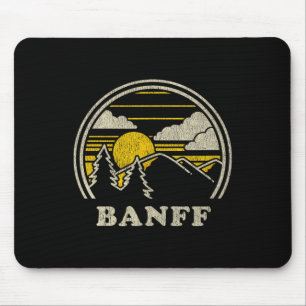 Banff Alberta Kanada T-Shirt Vintage Wandern Mount Mousepad