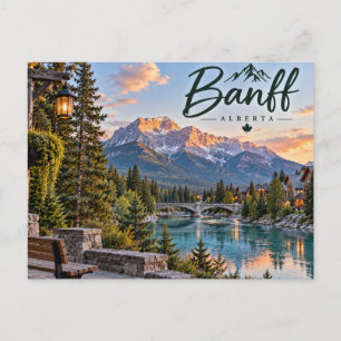 Banff, Alberta Postkarte