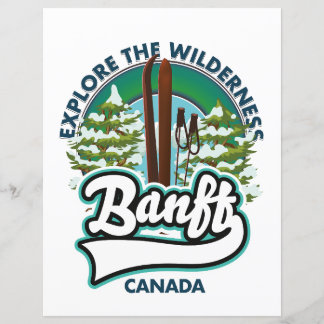 Banff Canada auf Ski-Logo