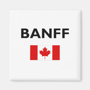 Banff Canada Canadian Flag Light Color Magnet