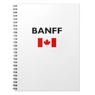 Banff Canada Canadian Flag Light Color Notizblock