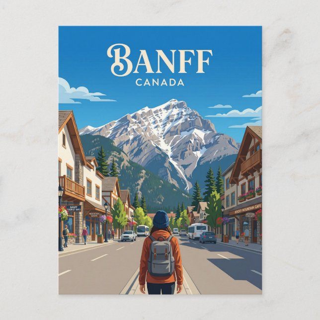 BANFF CANADA POSTKARTE (Vorderseite)
