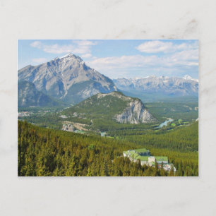 Banff Canada sah aus dem Schwefelberg Gondol Postkarte