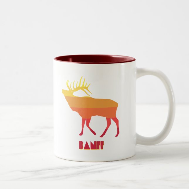 Banff Elk Zweifarbige Tasse (Rechts)