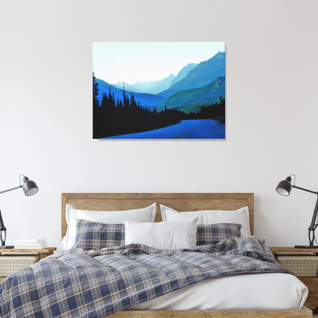 Banff Jasper Blue Leinwanddruck (Insitu (Schlafzimmer))