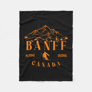 Banff Kanada Alpinski Skigebiet Berg Souvenir Fleecedecke
