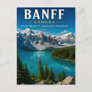 🏔️ Banff Kanada Bergsee Wohndekoration 🍁 Postkarte