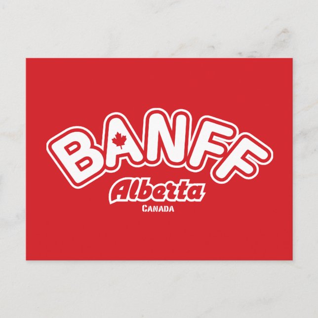 Banff Leaf Postkarte (Vorderseite)