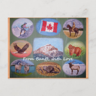 Banff Lodging Postcard Feiertagspostkarte
