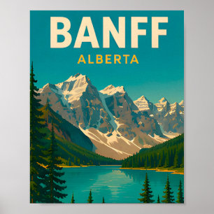 🏔 Banff Moderne Berglandschaftsstil 🏔 Poster