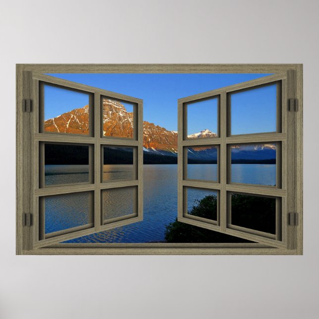 Banff National Park 6 Pane Open Window Poster (Vorne)