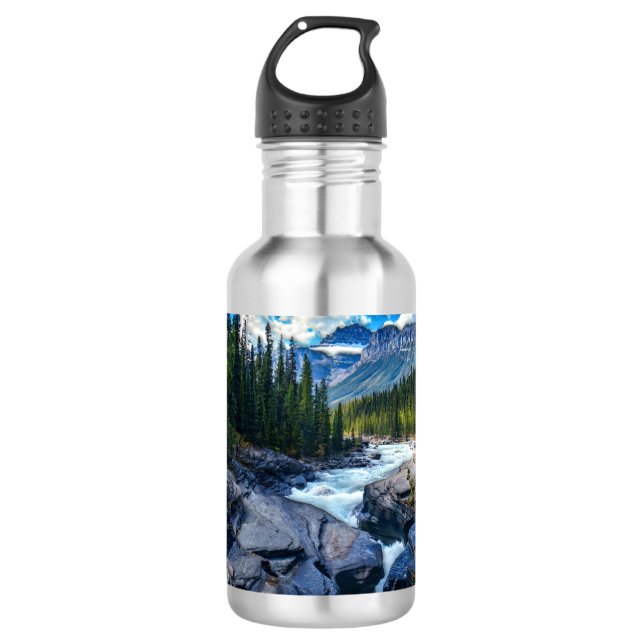 Banff National Park Alberta Canada Edelstahlflasche (Vorderseite)