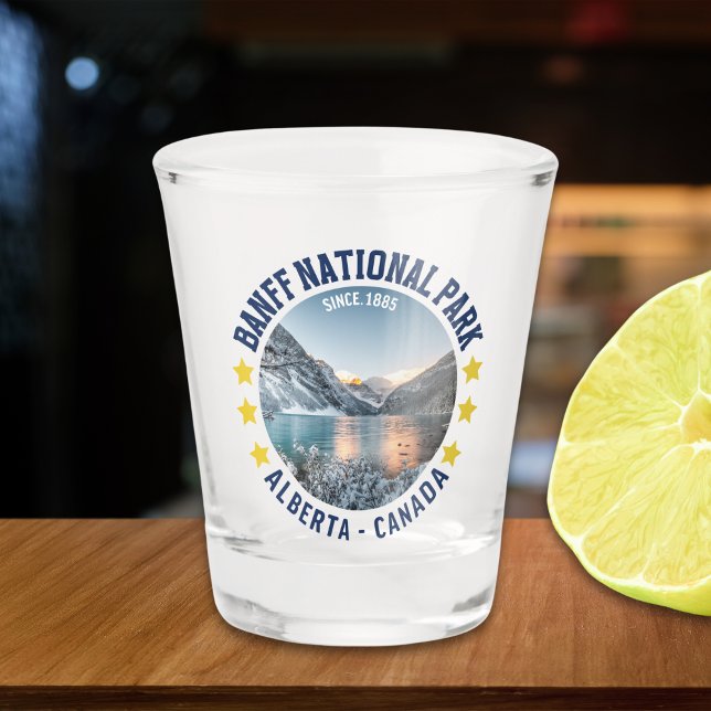 Banff National Park Alberta Canada Landscape Schnapsglas (Von Creator hochgeladen)