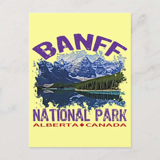 Banff National Park, Alberta Canada Postkarte (Vorderseite)