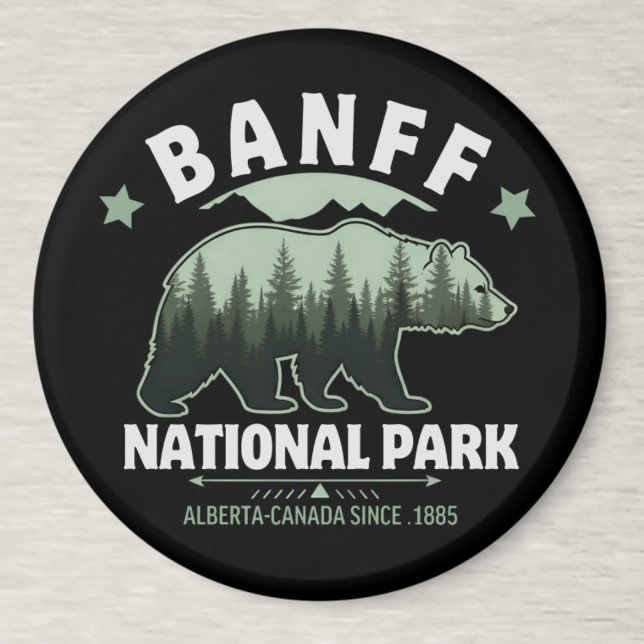 Banff National Park – Bear in the Canadian Rockies Magnet (Von Creator hochgeladen)
