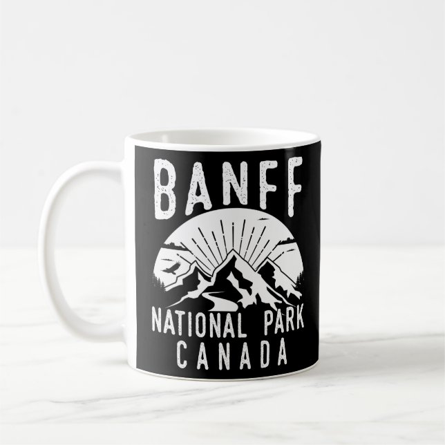 Banff National Park Canada Mountain Hiker Kaffeetasse (Links)