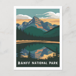 Banff National Park Canada Stylist Postkarte