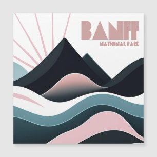 Banff National Park Colored Hills Magnetkarte