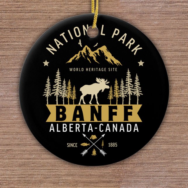 Banff National Park Cute Landscape Keramik Ornament (Von Creator hochgeladen)