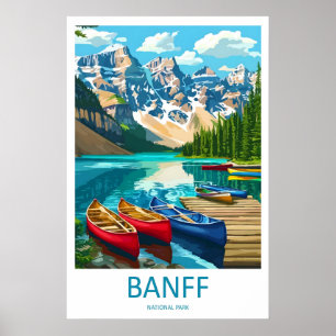 Banff National Park Druck Kanada Wandkunst Berg Poster