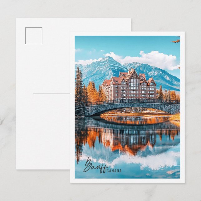 Banff National Park Kanada der schöne Ort Postkarte (Vorne/Hinten)