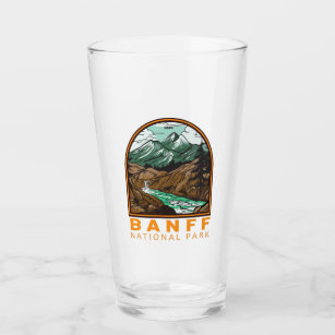 Banff National Park Kanada Reisen Vintag Glas