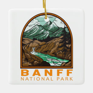 Banff National Park Kanada Reisen Vintag Keramikornament