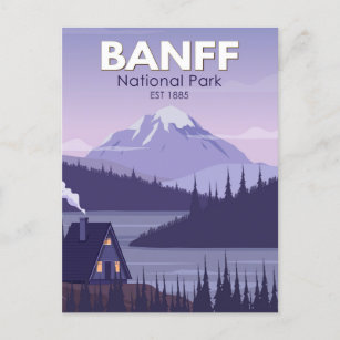 Banff National Park Kanada Reisen Vintag Postkarte