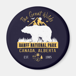 Banff National Park Kanada Vintage Bärenberg Magnet