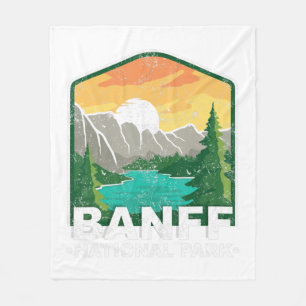 Banff National Park Lake Louise Canada Vintag Fleecedecke
