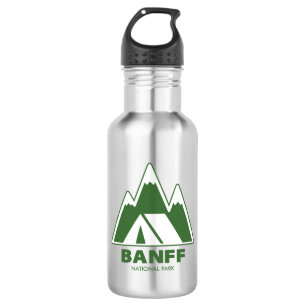 Banff National Park Mountains Camping Edelstahlflasche