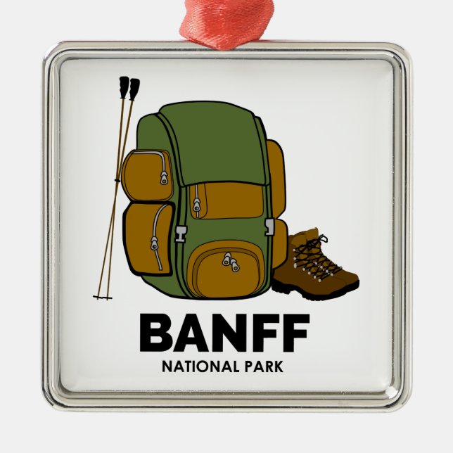 Banff National Park Ornament Aus Metall (Vorne)