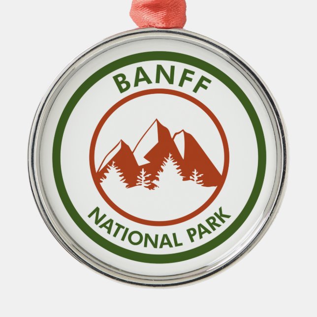Banff National Park Ornament Aus Metall (Vorne)