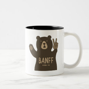 Banff National Park Peace Bear Zweifarbige Tasse