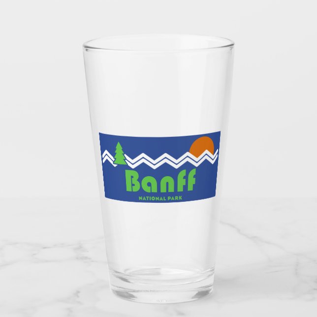 Banff National Park Retro Glas (Vorderseite)